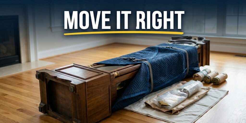 how to move a grandfather clock