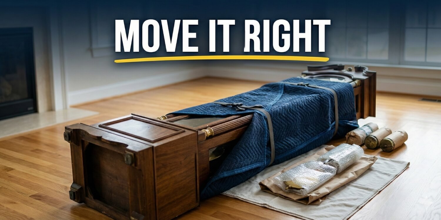 how to move a grandfather clock