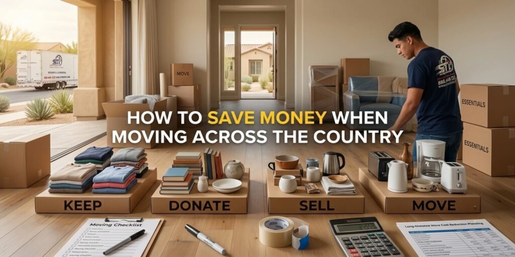 how to save money moving across country