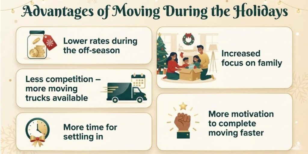 advantages moving during the holiday season