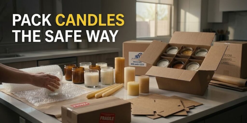 how to pack candles for moving