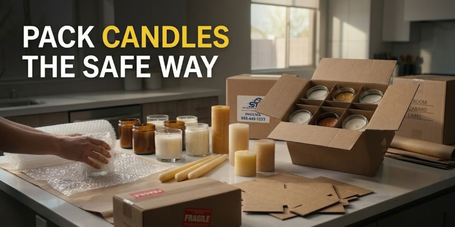 how to pack candles for moving