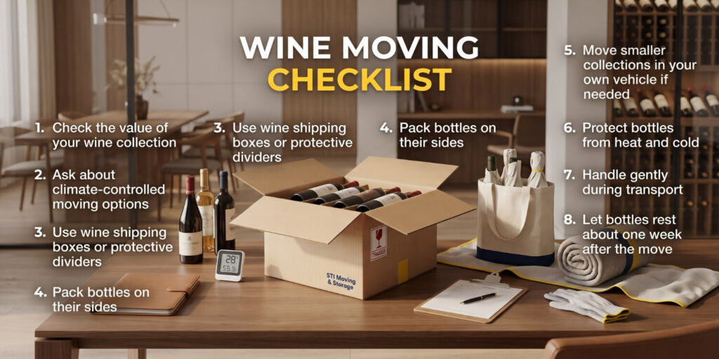 best way to move wine bottles​